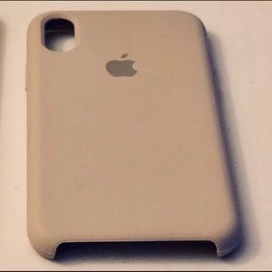 Soft Grey Apple iPhone X Silicone Case